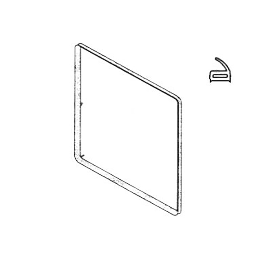 A7050-2.jpg GUARNIZIONE FORNO TIPO EKA LUNGA MM.1568 - A7050 - immagine 1