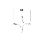 RIDUZIONE CROMATA 4 PUNTE PICCOLA - A8002