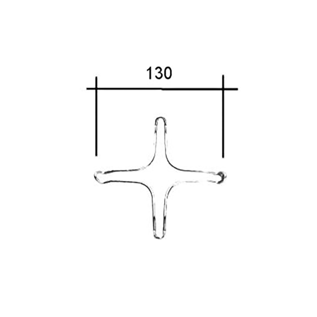 A8002-2.jpg RIDUZIONE CROMATA 4 PUNTE PICCOLA - A8002 - immagine 1