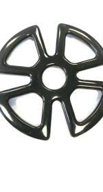 RIDUZIONE IN LAMIERA SMALTATA NERA DIA.125 - A8048