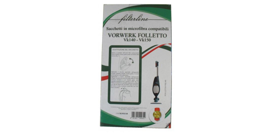 AF0023-2.jpg SACCHETTO PER VK140/150 IN MICROFIBRA - MADE IN ITALY CONFEZIONE 6 PZ. - AF0023 - immagine 1