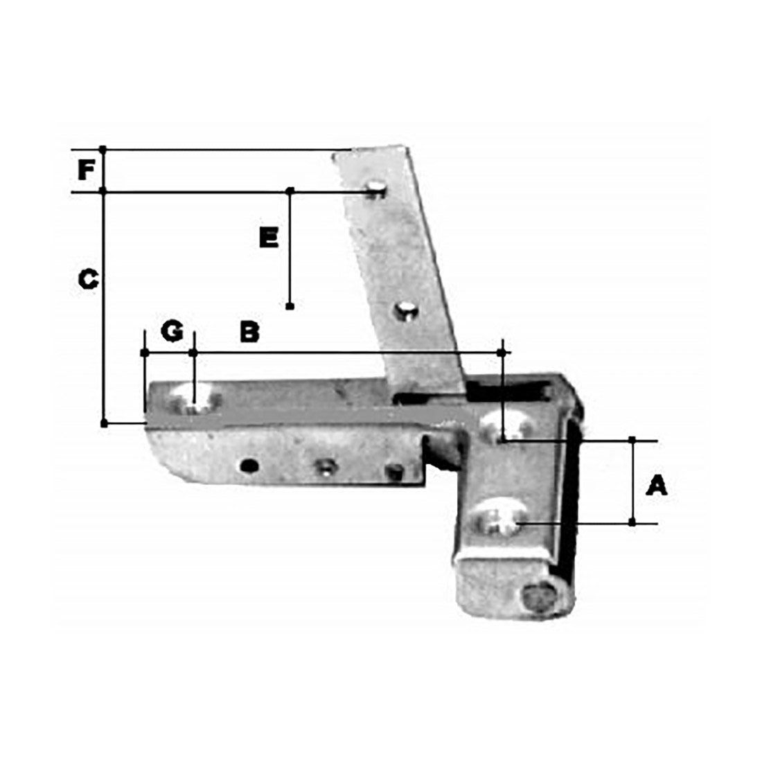 CF4091.jpg CF05 SX CERNIERE ZINCATE TIPO ONOFRI SX - CF4091 - immagine 1