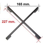 GRIGLIA IN GHISA TIPO ELBA 1F T.C. 225X225 - G0825 - immagine 2