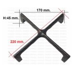 GRIGLIA IN GHISA 1 FUOCO FRANKE 220X220 H.45 - G1522