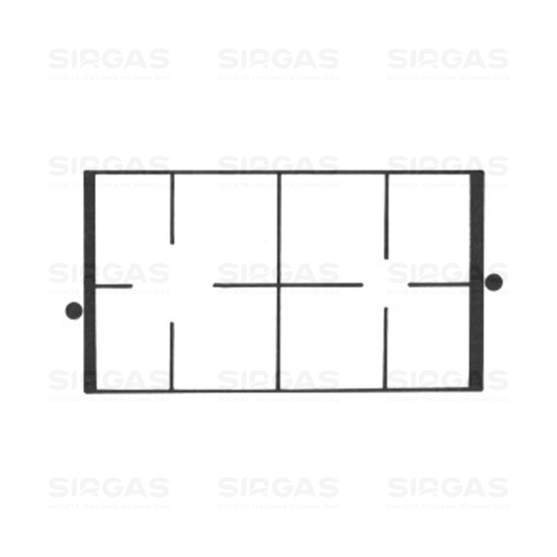 G4414 GRIGLIA IN GHISA REX-NAONIS 2F. RAF - G4414/1 - immagine 1