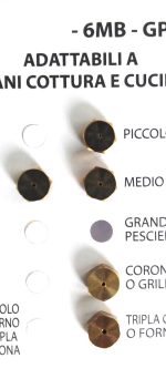 INIETTORI CONF. 5 UGELLI 6 MB GPL ADATT. - HG41