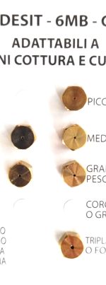 INIETTORI CONF.6 UGELLI 6 MB GPL INDESIT - HG50 - immagine 2