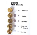 INIETTORI CONF. GAS FIRE 9 MB MET - HM34