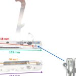 CERNIERA PORTA CUCINA TIPO SMEG DX - SX - KCF5392