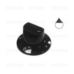 M0222 - MANOPOLA ARISTON MARRONE FORO 7 G-2