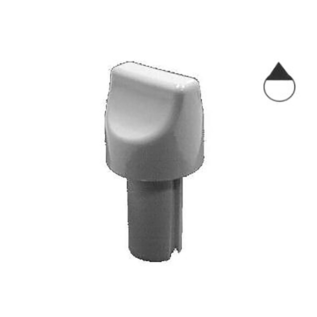 M0230.jpg MANOPOLA ARISTON BIANCA FORO 6 G+21 P.I. - M0230 - immagine 1