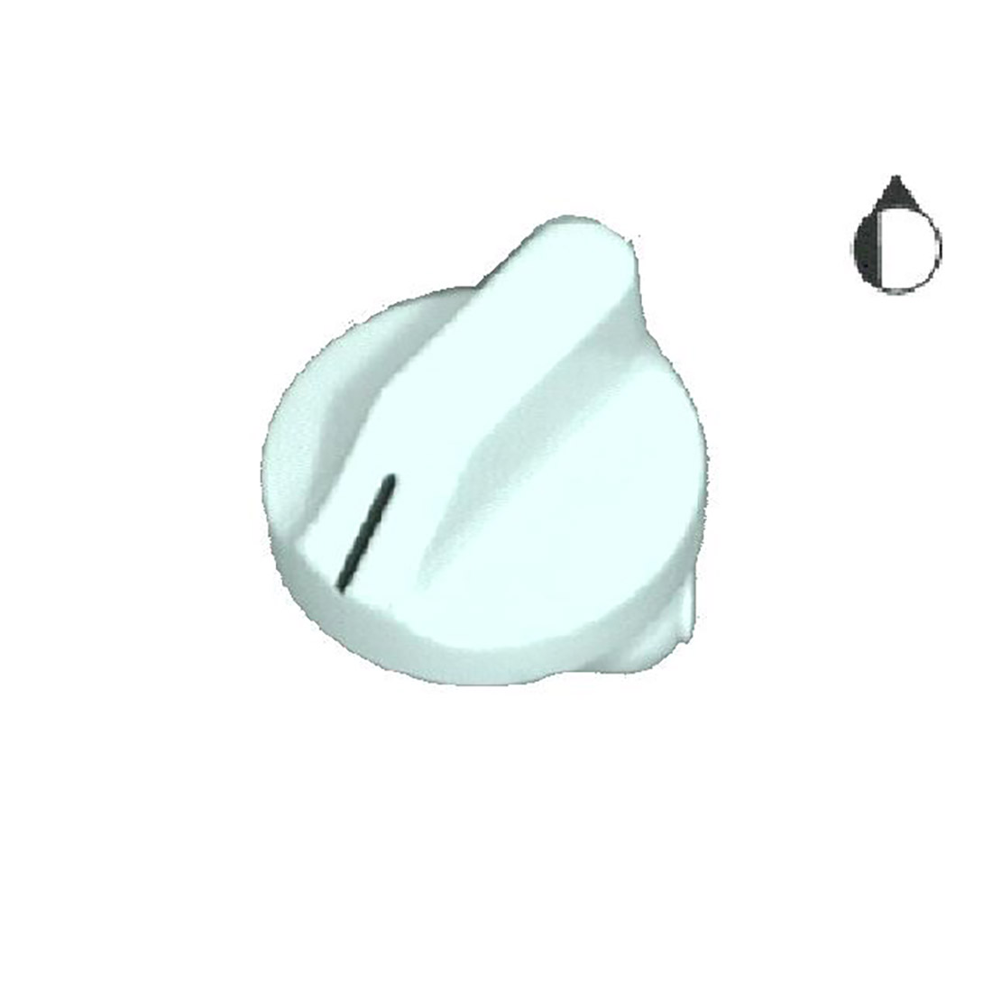 M1517.jpg MANOPOLA TIPO FRANKE BIANCA - M1517 - immagine 1