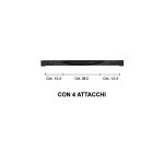 MANIGLIA FORNO X FULGOR L.600 BIANCA - M1691 - immagine 2