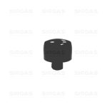 M1757 - MANOPOLA TIPO GAS FIRE NERA dia 6 G+17