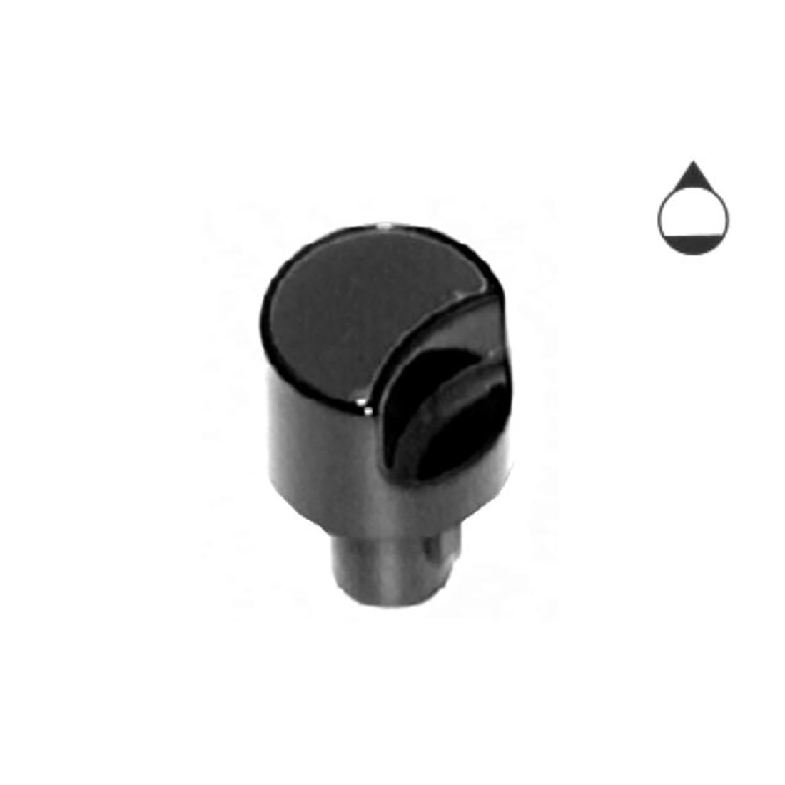 M2115.jpg MANOPOLA TIPO GLEM GAS MARRONE DIA.8+23 - M2115 - immagine 1