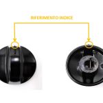 MANOPOLA X IGNIS/WHIRLPOOL NERA D.6 G+1 - M2545 - immagine 5