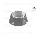 M2607 - MANOPOLA TIPO ILVE MARRONE