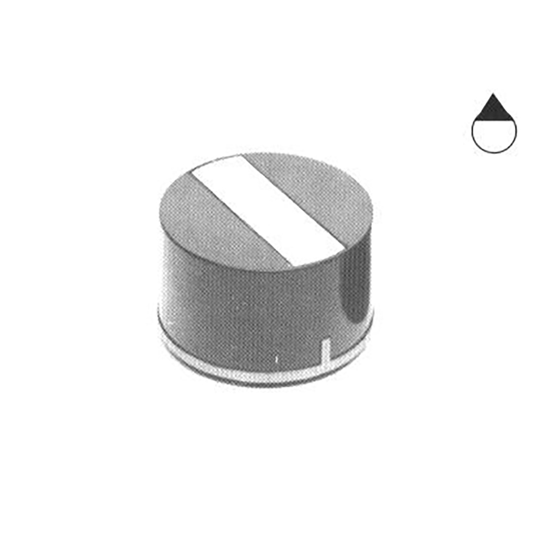 M2708.jpg MANOPOLA TIPO INDESIT - M2708 - immagine 1