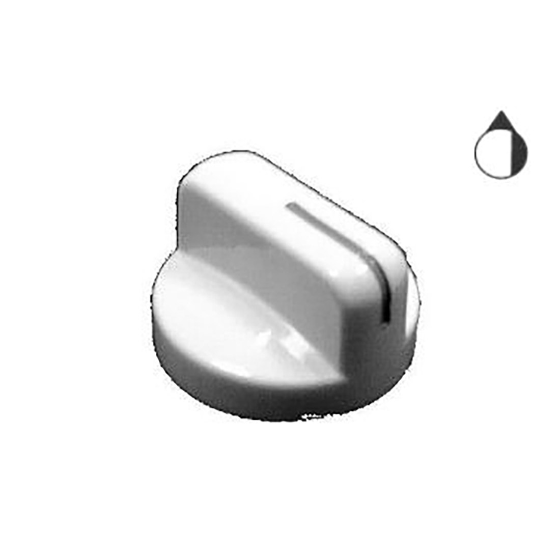 M2727.jpg MANOPOLA INDESIT BIANCA - M2727 - immagine 1