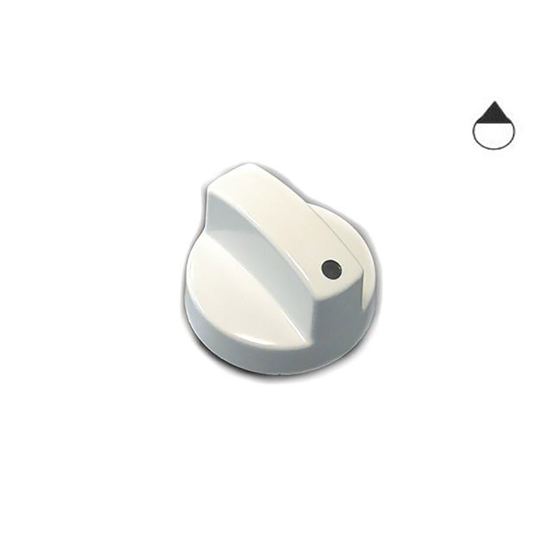 M3214.jpg MANOPOLA TIPO LOFRA FORO DIA.6 G+7 BIANC - M3214 - immagine 1