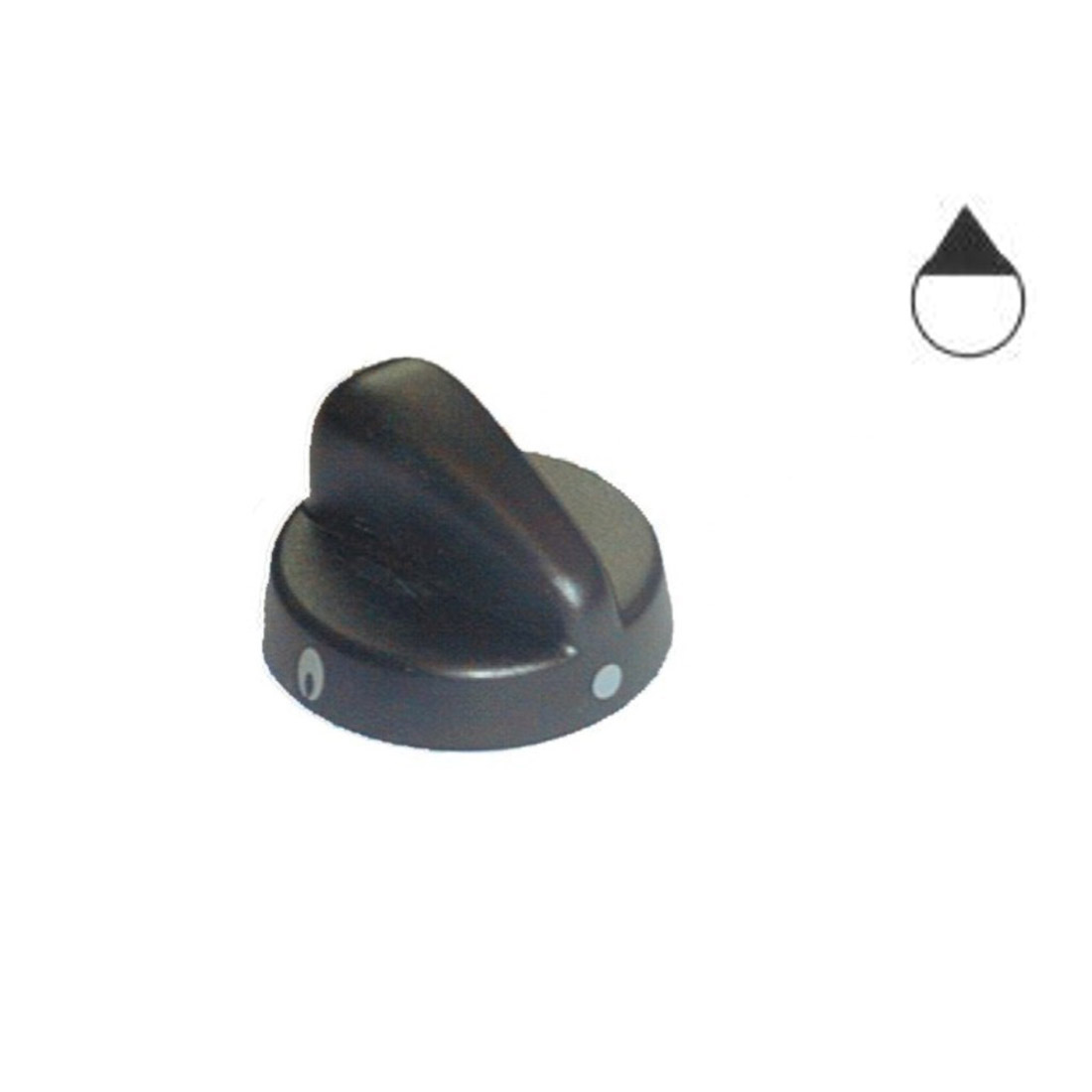 M3647.jpg dare M4457 - MANOPOLA TIPO NARDI NERA Dia.6 G=7 - M3647 - immagine 1