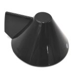 MANOPOLA TIPO REX ZANUSSI DIA 6 G-4 NERA - M4449 - immagine 2