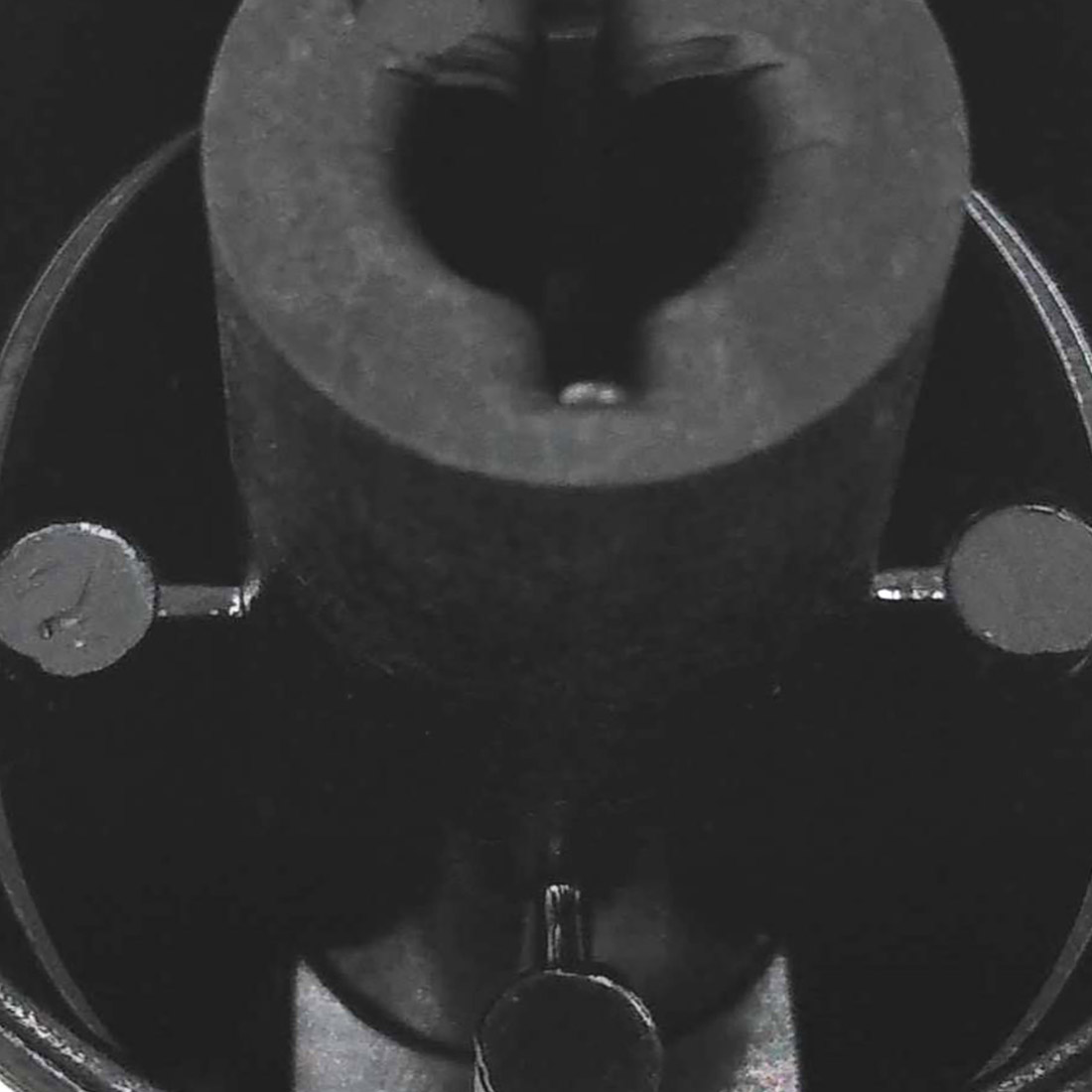 M4459-1.jpg MANOPOLA TIPO REX NERA D.6 G+10 - M4459 - immagine 1