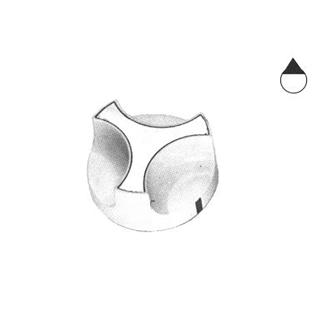 M6110.jpg MANOPOLA TIPO TRIPLEX - M6110 - immagine 1