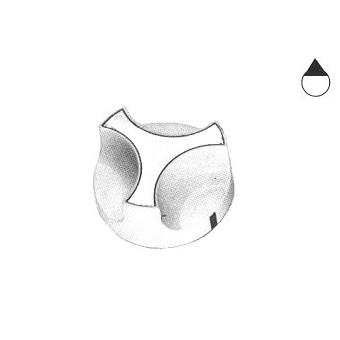 M6112.jpg MANOPOLA TIPO TRIPLEX - M6112 - immagine 1