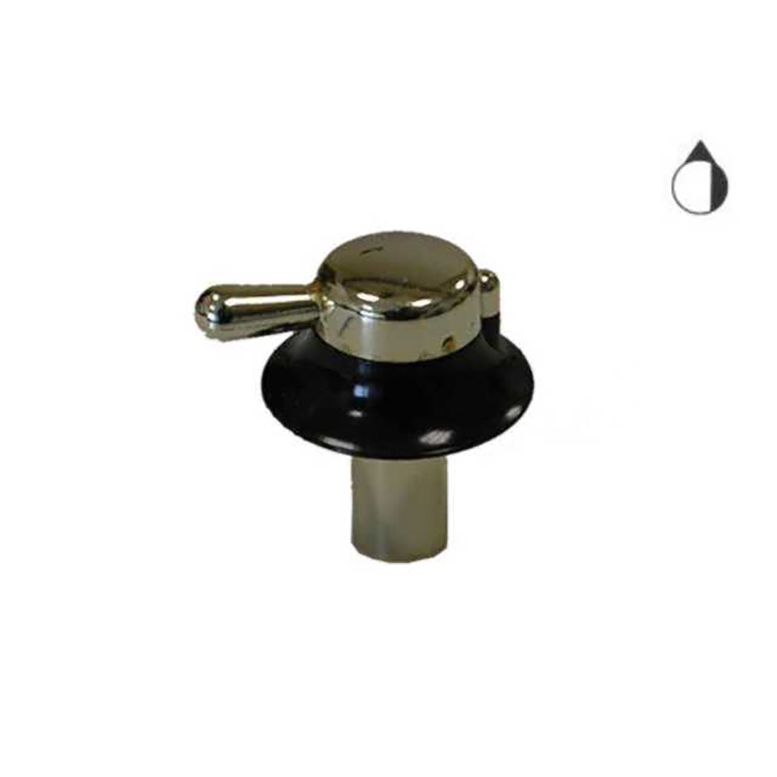 M6209.jpg MANOPOLA TIPO TERIM DIAM.6 G+30 NERO-ORO - M6209 - immagine 1