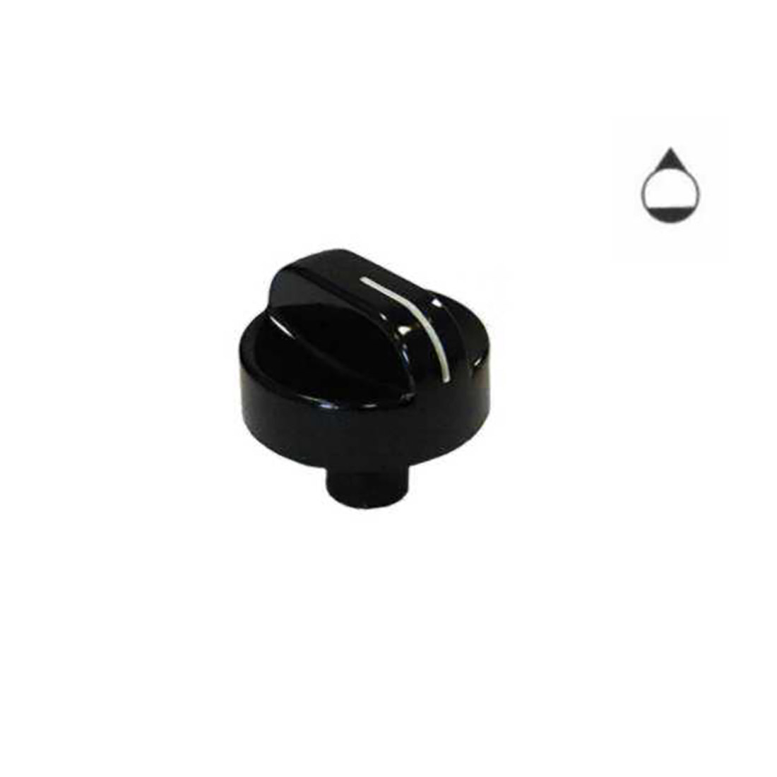 M6214.jpg MANOPOLA TIPO TERIM DIAM.8 G+17 MARRONE - M6214 - immagine 1