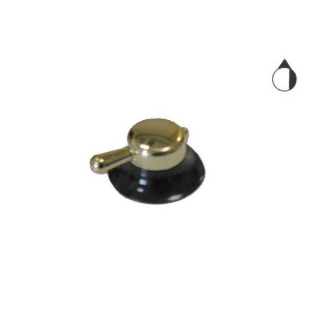 M6216.jpg MANOPLA TIPO TERIM DIA. 6 G+2 NERO-ORO - M6216 - immagine 1