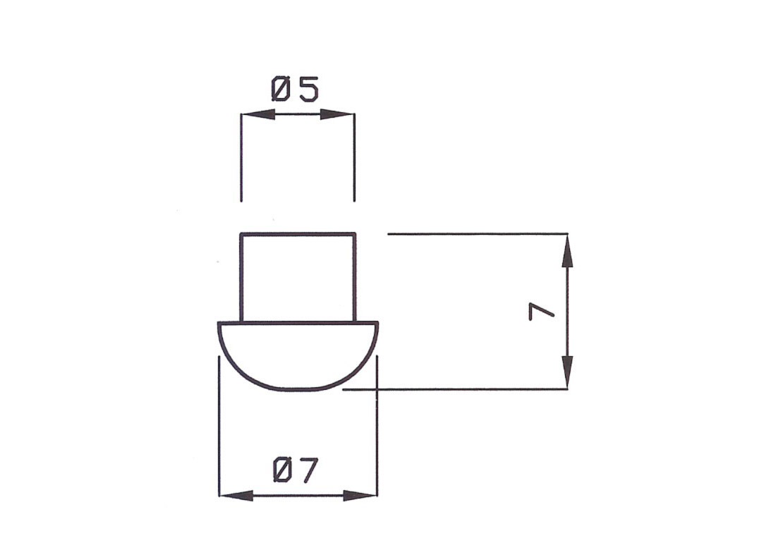 P0012.jpg PIEDINO IN GOMMA - P0012 - immagine 1
