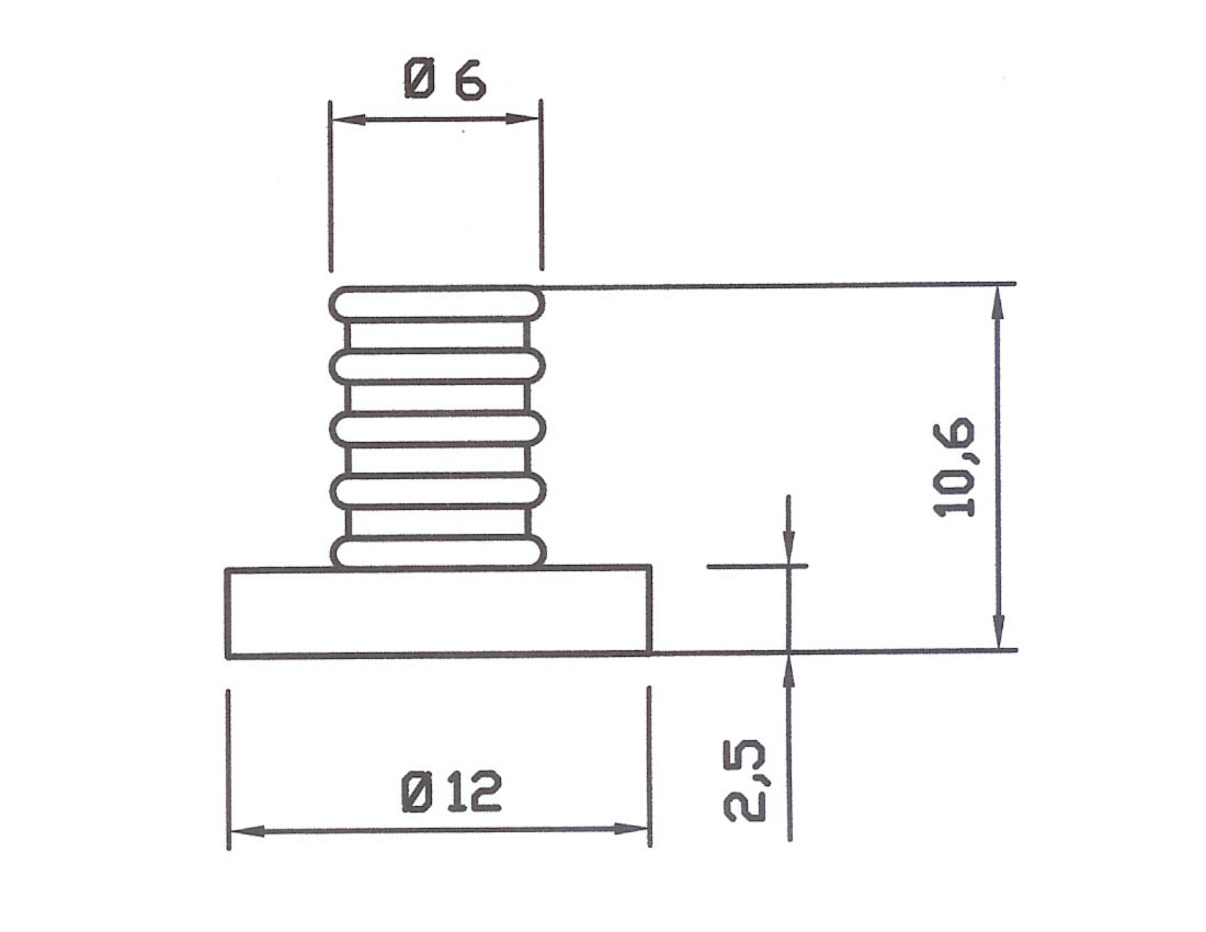 P0014.jpg PIEDINO IN GOMMA PER G4426 - P0014 - immagine 1