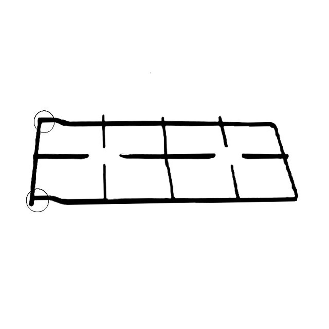 P0269.jpg GRIGLIE PIATTINA 2F. 453X209 - P0269 - immagine 1