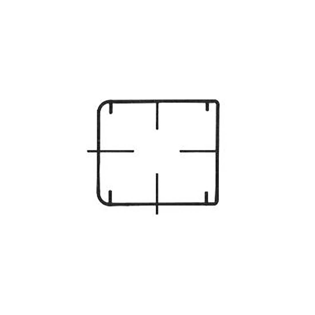 P0455.jpg GRIGLIE PIATTINA 1F. 238X202 - P0455 - immagine 1