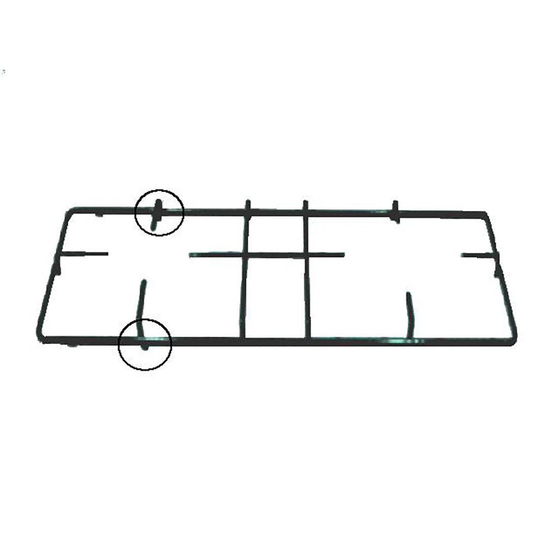 P2750.jpg GRIGLIE PIATTINA 2F+2P INDESIT 451X200 - P2750 - immagine 1