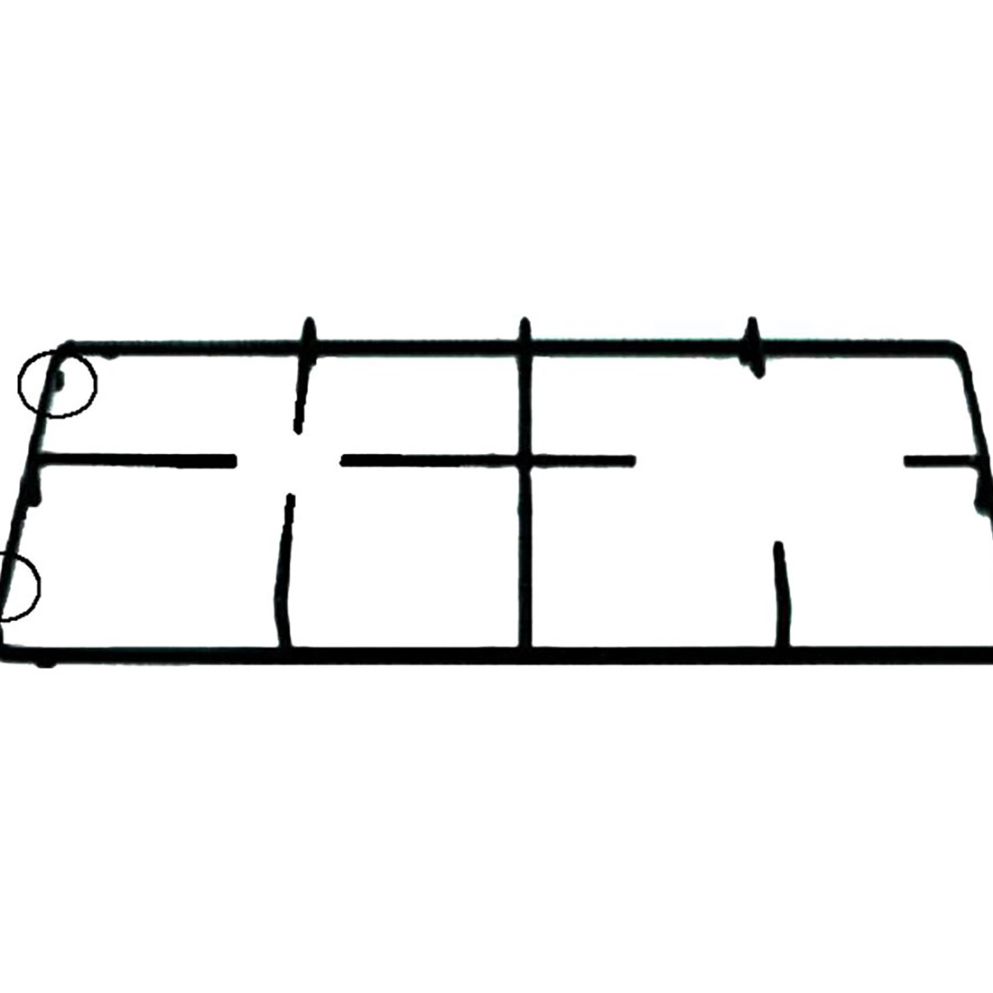 P4462-1-2.jpg GRIGLIA PIATTINA 2F.2P. 458X224 - P4462 - immagine 1