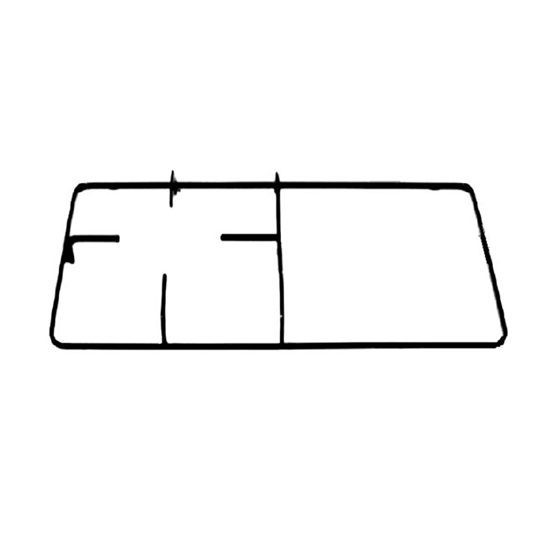P4758.jpg GRIGLIA PIATTINA 1F. + P. 460X254 - P4758 - immagine 1