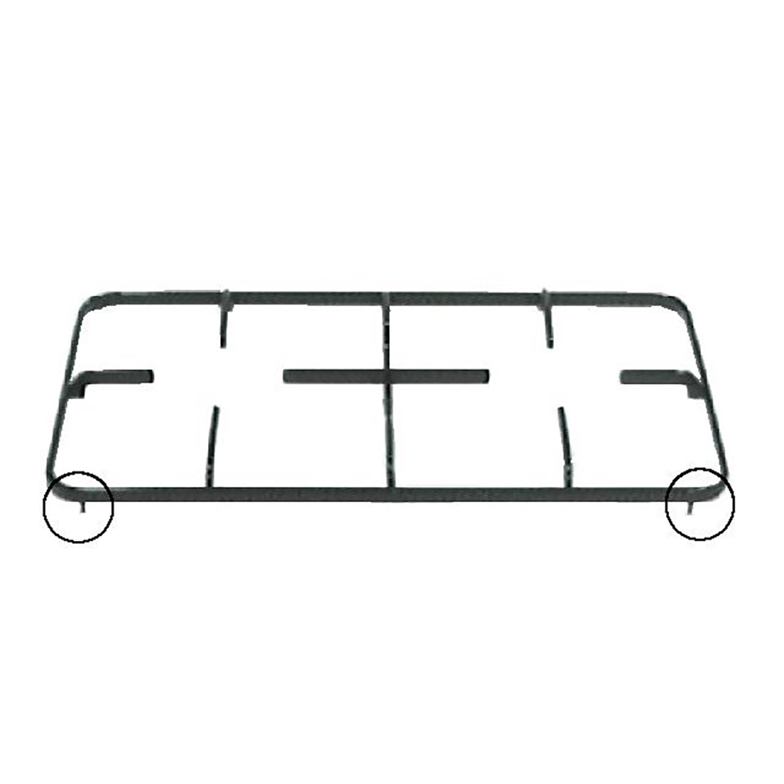 P5455.jpg GRIGLIE PIATTINA 2F.2P. 406X240 - P5455 - immagine 1