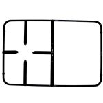 GRIGLIA PIATT. 1F + P. TECNOGAS 498X275 - P5971 - immagine 2