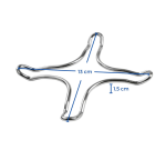 A8002 - RIDUZIONE CROMATA 13 cm - immagine 2