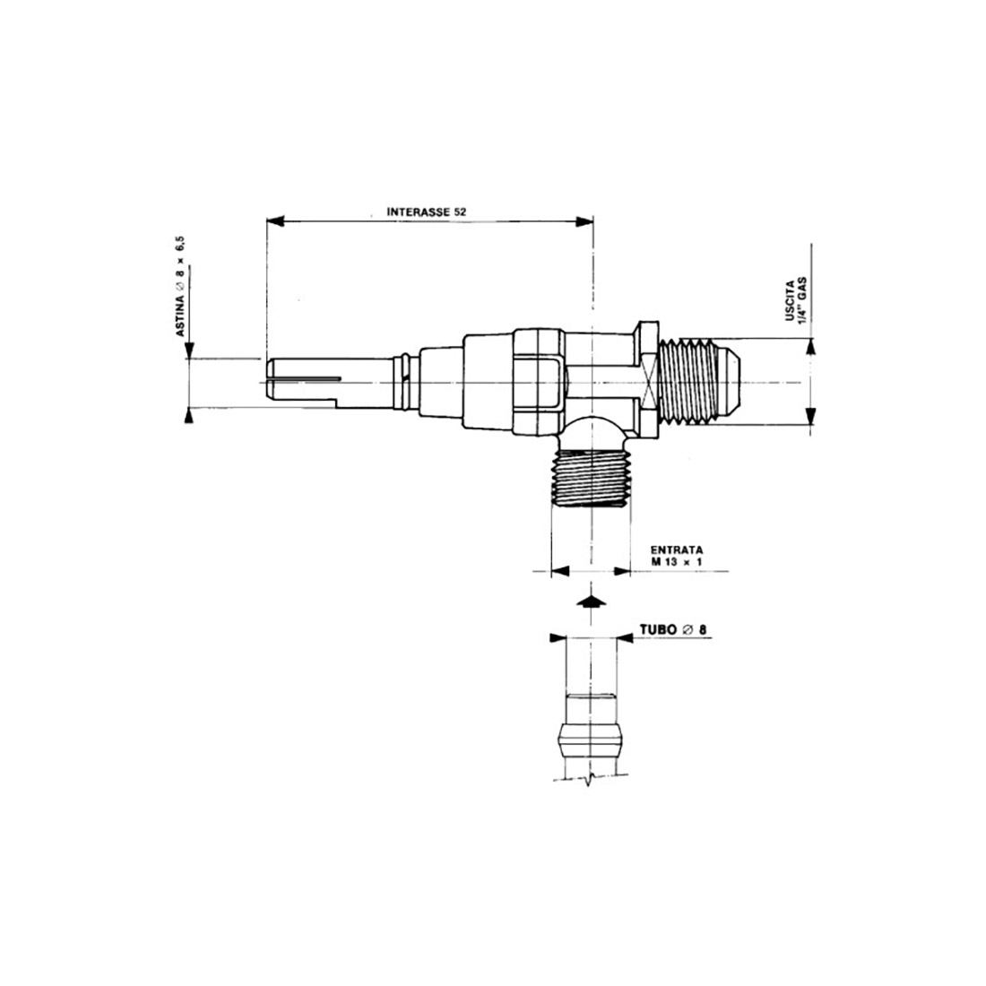 R0203.jpg RUBINETTO GAS TIPO ARISTON - R0203 - immagine 1