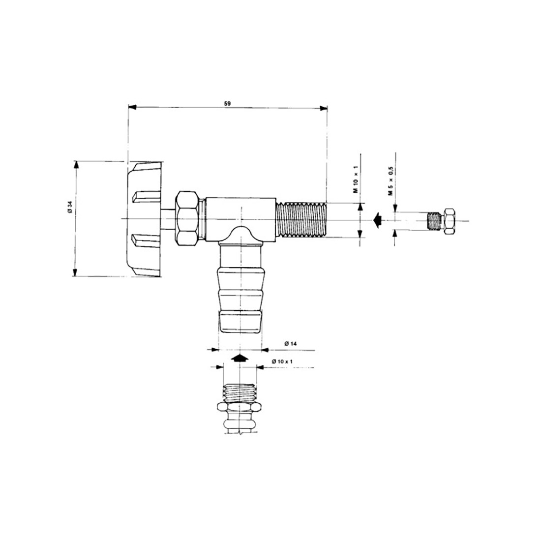 R1410.jpg RUBINETTO GAS MET. FORNELLONE - R1410 - immagine 1
