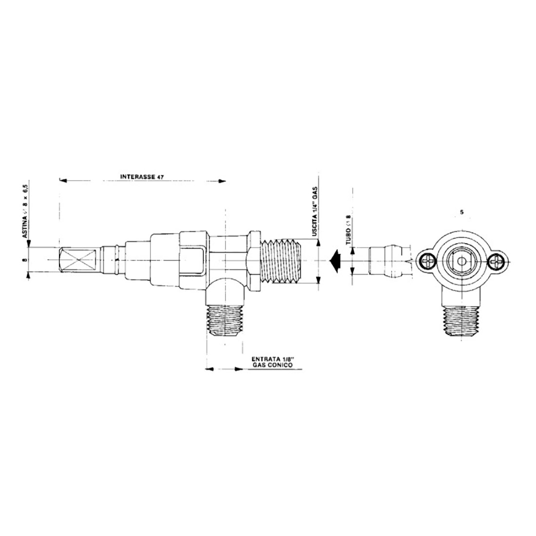 R2201.jpg RUBINETTO GAS TIPO GREEN GAS - R2201 - immagine 1