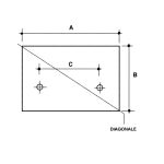 VETRO INTERNO FORNO 649X290X4 ANG.TONDI - VI2172 - immagine 2