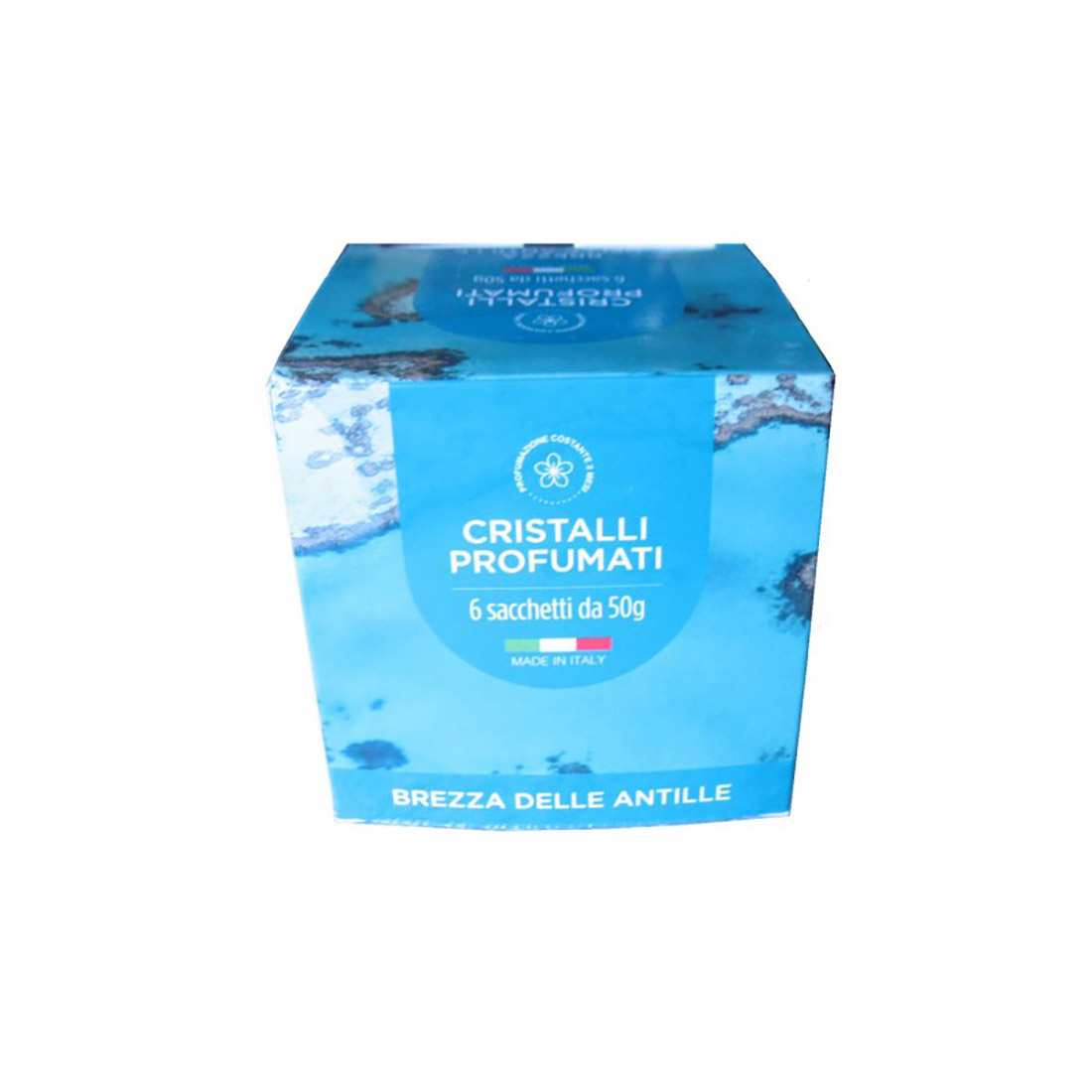 af0250.jpg CONFEZIONE CRISTALLI PROFUMATI GR.300 - BREZZA DELLE ANTILLE - AF0250 - immagine 1