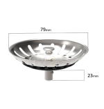 00403 – CESTELLO Ø 79 mm INOX H.38 - immagine 2