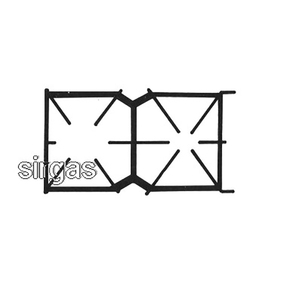 g1006.jpg GRIGLIA GHISA X FARGAS 2F. - G1006 - immagine 1