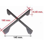 GRIGLIA GHISA 1 F.FOSTER 190X190 - P2809 - G1303 - immagine 2